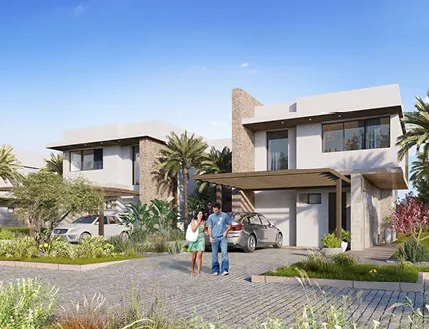 A villa courtyard at an ORA development.