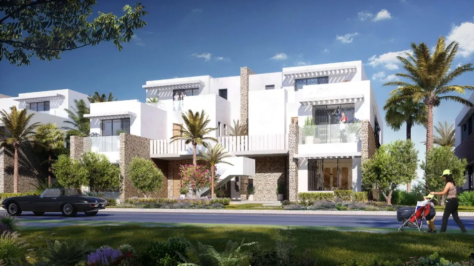 A villa exterior at an ORA development.