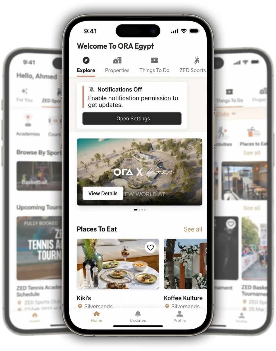 ORA mobile app on iPhone.